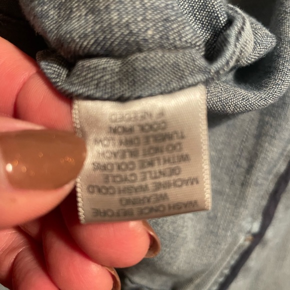 Christopher and Banks stretch jean jacket. Womens large. Very comfy. - Picture 4 of 4